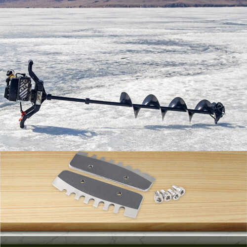 Λεπίδες 8 ιντσών Ice Auger Blades Threaded Design Tartness Maintenance Tool