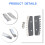 Λεπίδες 8 ιντσών Ice Auger Blades Threaded Design Tartness Maintenance Tool 3