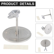 For Soldering Iron Soldering Iron Holder Silver Easy Carry Soldering Iron Base Detachable Components Temperature Resistance