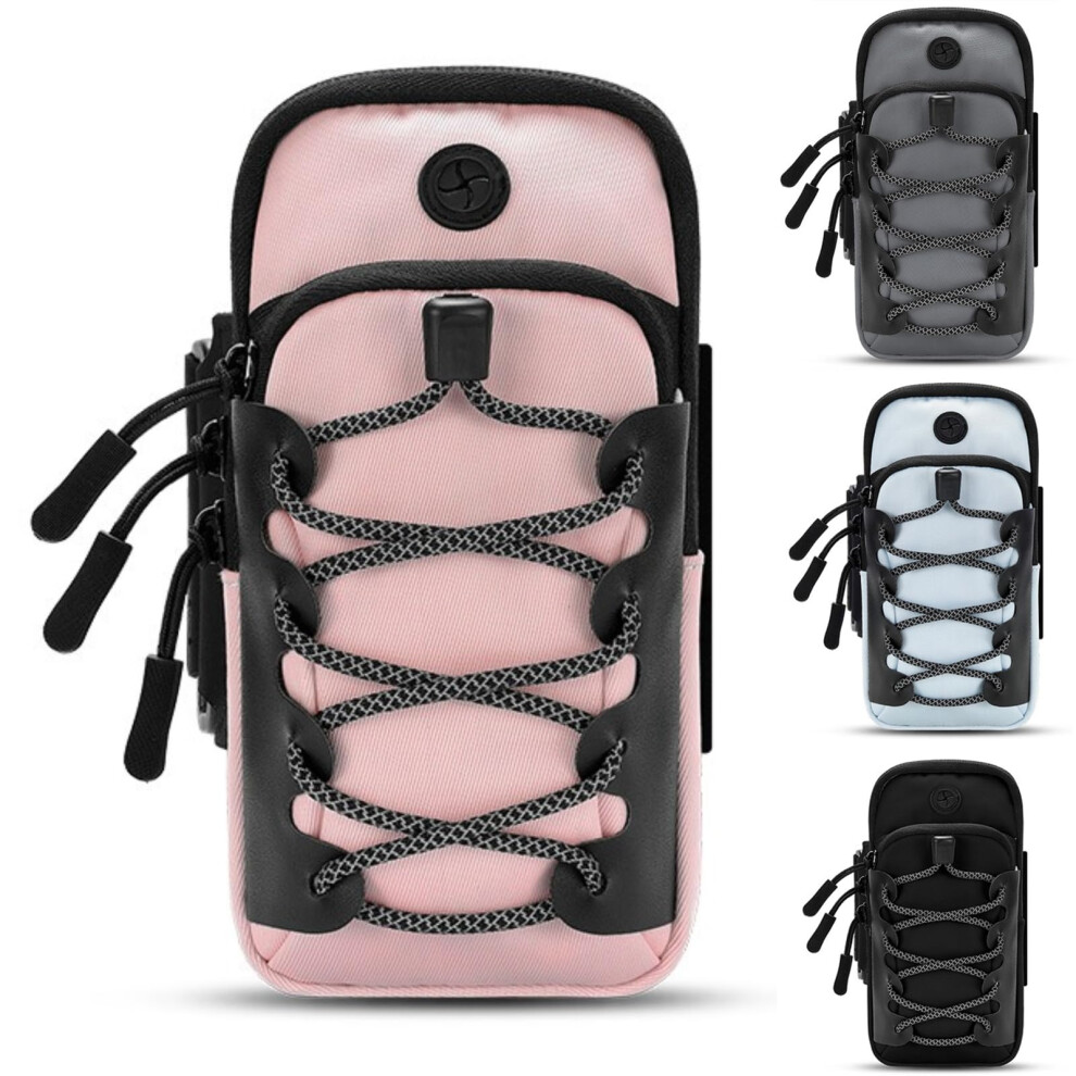 Arm Holder For Mobile Phone Adjustable Sports Armband Waterproof Running Wristband Phone Holder For Iphone/Android Pink 9189345323447