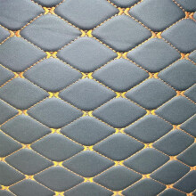 CX60 Trunk Mat Custom Fit Waterproof Leather Boot Liner for Mazda CX60 2022 2023 Black Orange