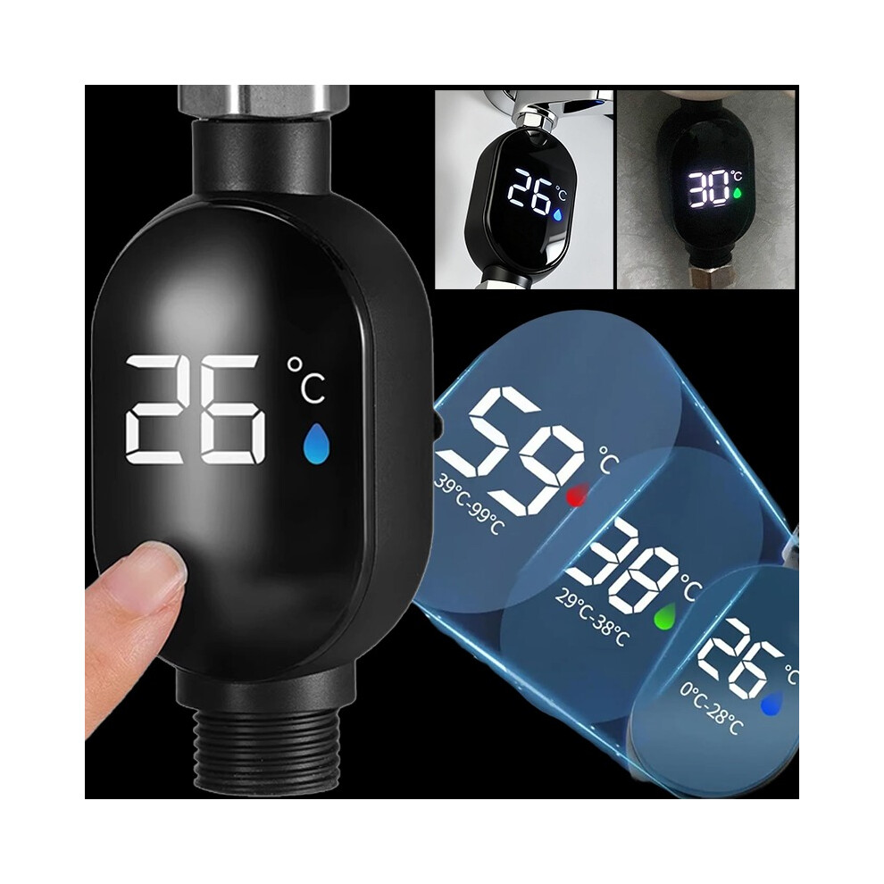 Home Water Shower Thermometer With Led Display Faucet Water Temperature Measurement Waterproof Smart Meter For Home Bathroom