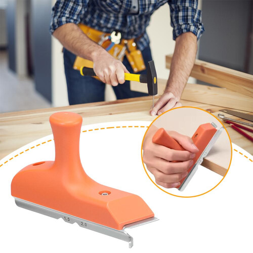 Right Angle/arc Universal Trimming Knife Woodworking 3-in-1 Edge Deburring Scraper Precision Wood Board Mini Chamferer Tools 1