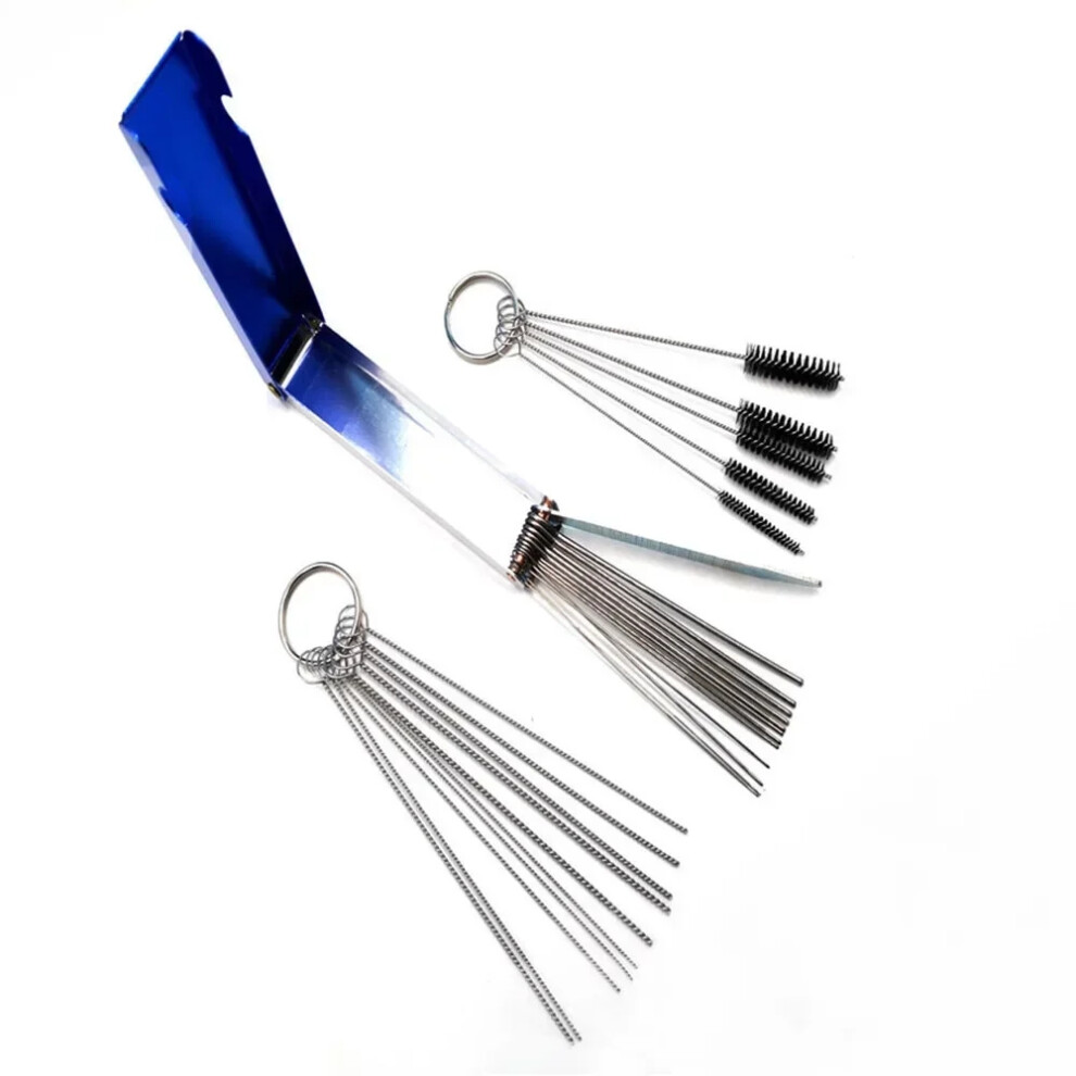 18X Carburetor Carbon Dirt Jet Cleaning Needles Brushes Cleaner Tools For Automobile Motorcycle Atv Welder Carb Chainsaw N 6935161536416