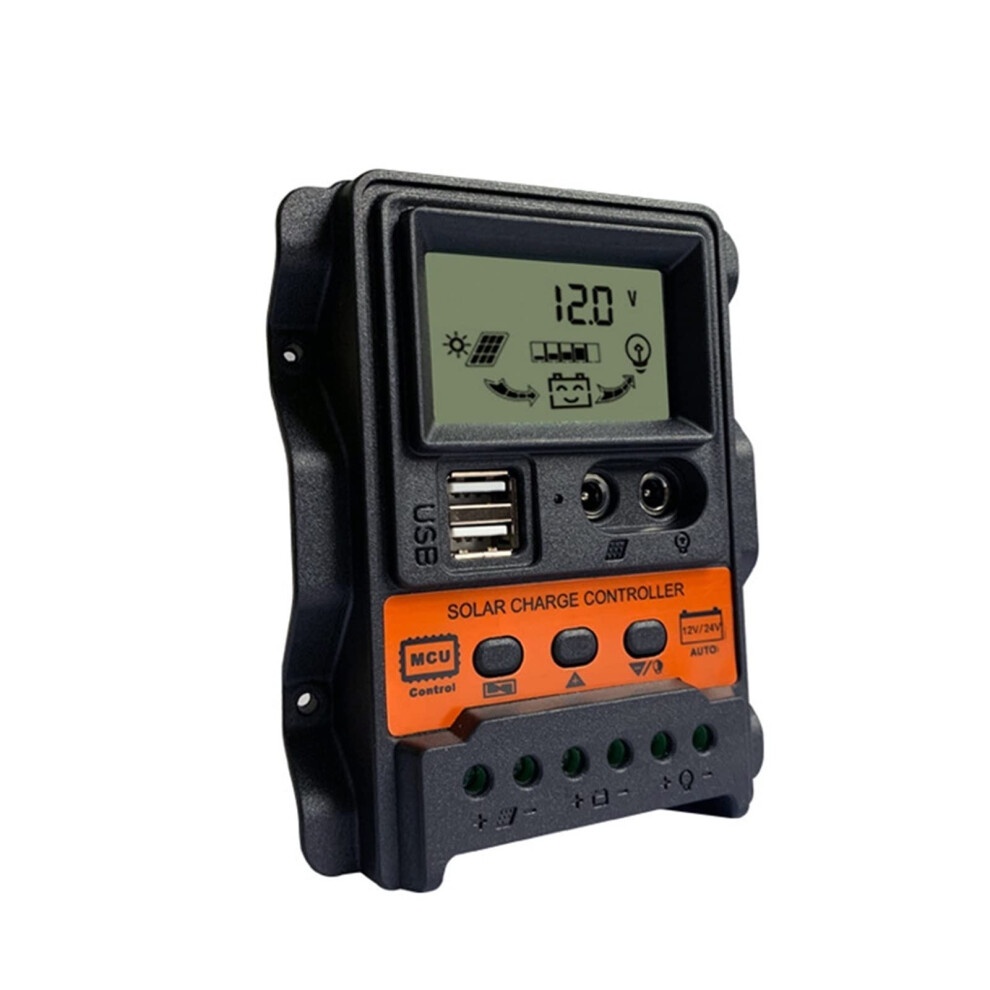30A Mppt Solar Charge Controller 12V 24V With Lcd, Dual Usb, Automatic Voltage Detection For Offgrid Battery Charging 9070919368608