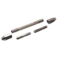 Bohrbit-Bausatz Handchucks Set Uhrmacherei 0,5-3,2 mm Spannbereich 103 10mm 11 Stück Set Kupfergalvanisierung Silber