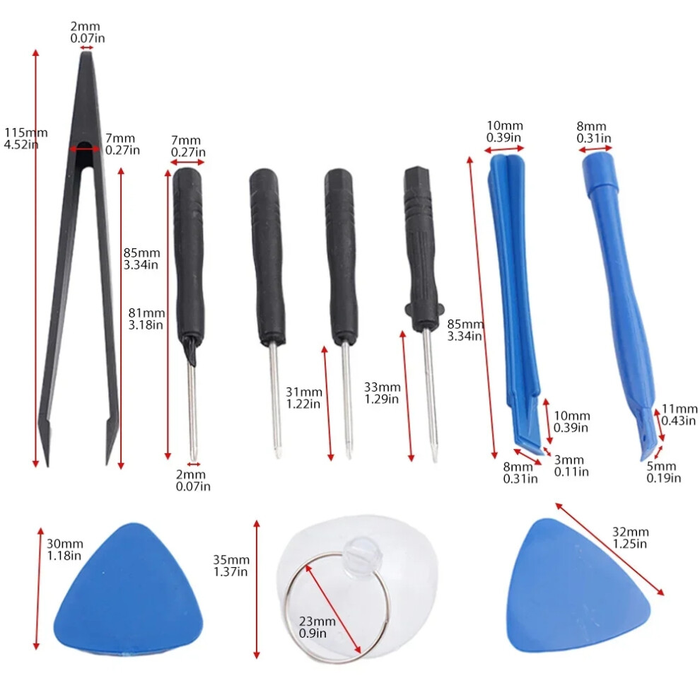Repairing Tools Disassemble Tool Kit 10Pcs Set Computer Maintenance Diy Abs Tweezers For Opening Digital Devices 6935161545623
