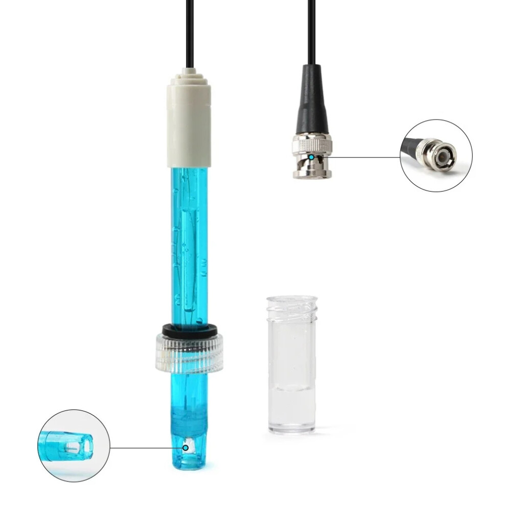 Laboratory Electrode Probe Ph Culture Detector Sensor For Water Analyzer Fish Tank Ph Meter Tester Ph Probe Ph Electrode Sensor 6935161545104