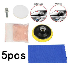 5PCS/Set Universal Car Glass Polishing Kit - Polishing Pads, Polishing Powder & Windshield Scratch Remover |