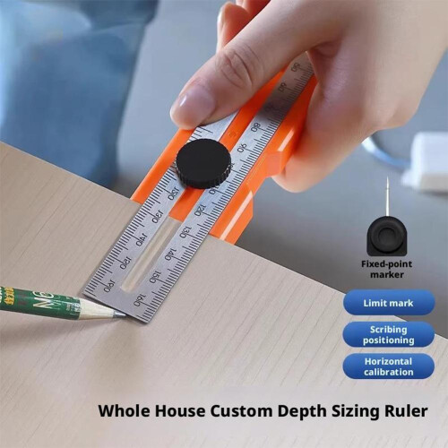 Multifunctional angle ruler marking ruler portable 90 degree special positioning ruler high precision measuring ruler 2