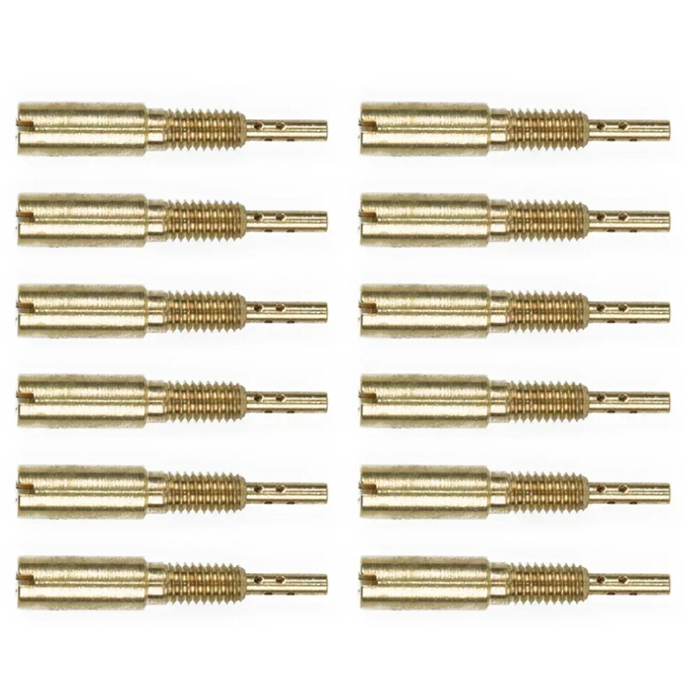 12Pcs Pilot Jets Slow Jet For Mikuni Carb Vm28 /486 Hs40, Hsr42 / 45/48 Rs34-Rs40 6935161555097