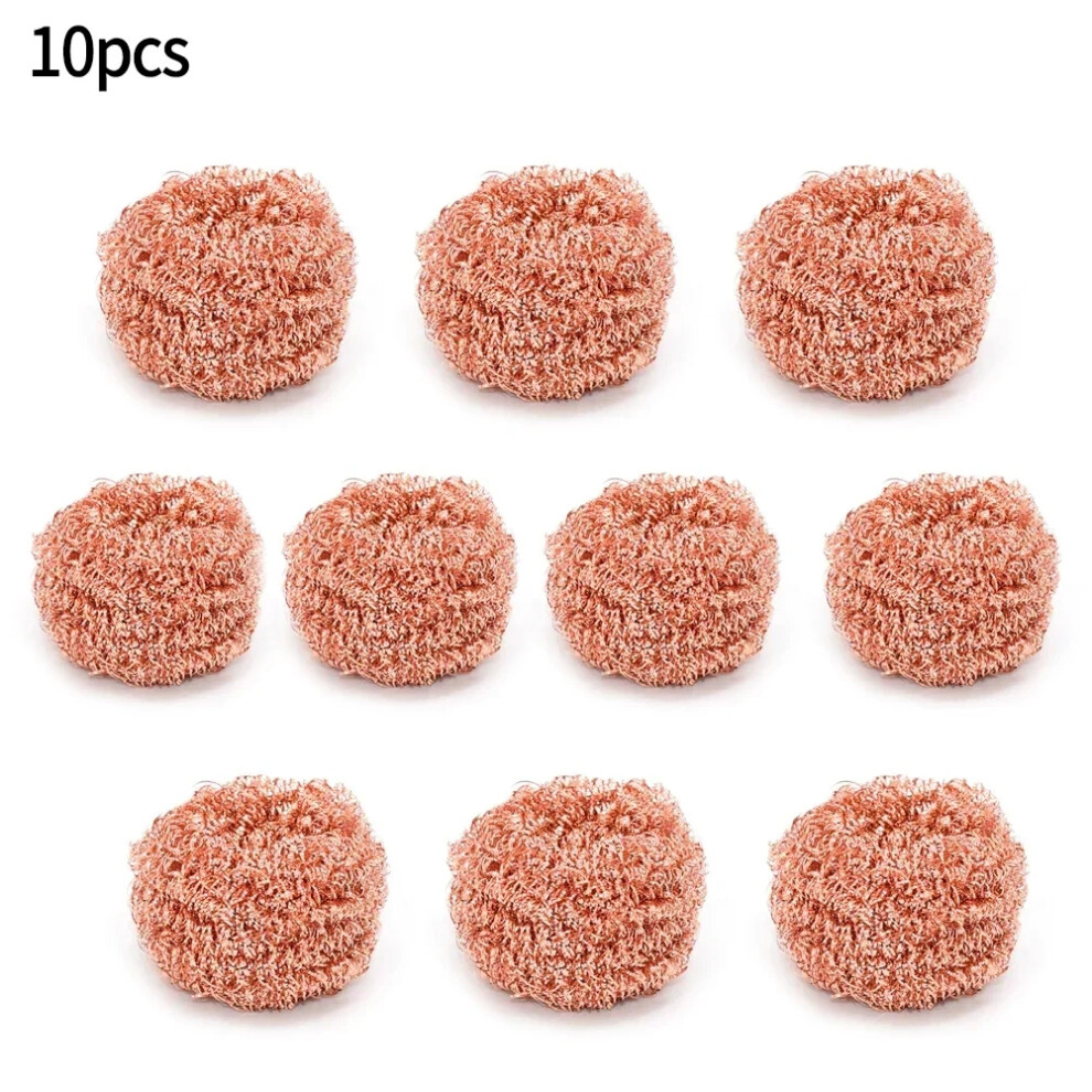 10Pcs Copper Metal Wire Sponge Ball Iron Tip Nozzle Cleaner Slag Remover Cleaning Ball Desoldering Soldering Iron Mesh Filter 6935161528220