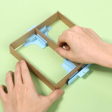For 1Mm 1.5Mm 2Mm And 3Mm Thicknesses For Chipboard Box Right Angle Clamp Tool- 8Pc Corner Guide Paper Holding