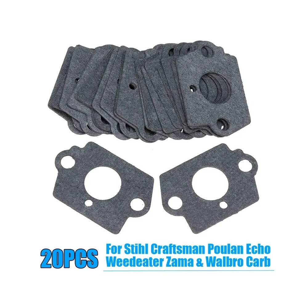 20X Carburetor Rebuild Gasket For Stihl Craftsman Poulan Zama Walbro Repair 6935161553871