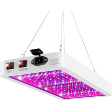 Full Spectrum LED Grow Lamp, 312 LEDs 50W with Dual Switch Veg/Bloom, IP65 Waterproof