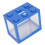 Perspective Hole Mini Betta Tank Stackable Design Blue for Office Desk 6