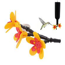 DIY Plastic Hummingbird Feeder Kit with 3 Flower Attachments