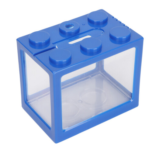 Plastic Cascadable Aquascape Betta Fish Tank with LED Light Capability
