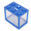 Perspective Hole Mini Betta Tank Stackable Design Blue for Office Desk 7