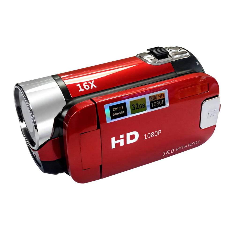 1080P Hd Camcorder 16Mp With 2.7' Lcd, 16X Zoom, Antishake, For Travel Light 9382693632432