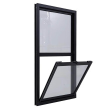 Window, basement window, sliding window – transparent ventilation replacement windows made of aluminum – WxH 49x12in/123x30cm.
