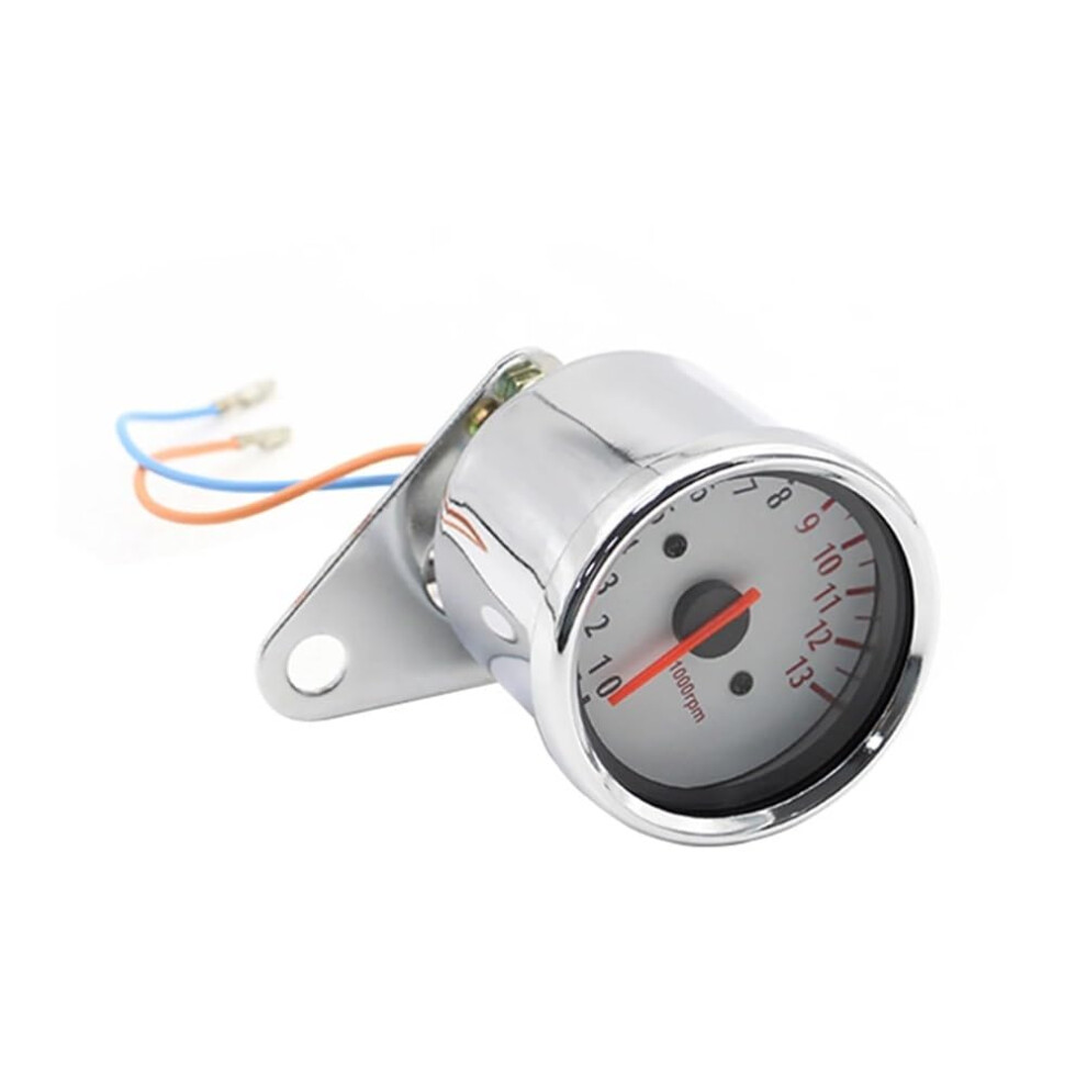Motorcycle Speedometer Motorcycle Tachometer Multifunction Universal 12V Motorcycle Tachometer 013000 Rpm Tach Pointer Type Rev Counter Light 9426802593822