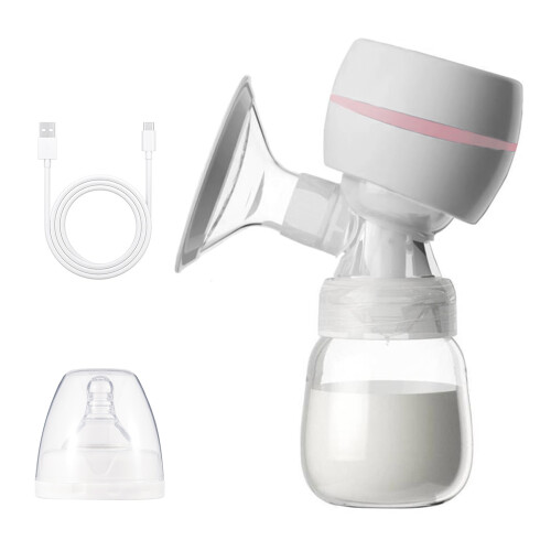 USB Rechargeable Breast Pump LED Screen 180ml Bottle No Leak Design 2