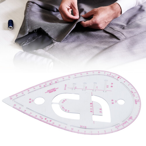 Sleeve Curve Ruler Plastic Tailoring Sewing Button Positioning Tool 2