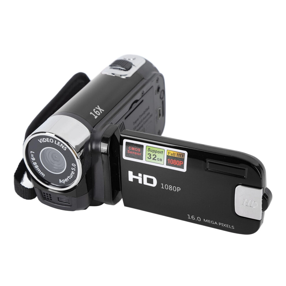 4K Dv Camera 2.7 Inch Tft Rotatable Screen 16X Digital Zoom Video Camera (Black) Black 9382693632913