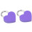 Εξαιρετική διακόσμηση για κουτί κοσμημάτων, φορητή κλειδαριά σε σχήμα καρδιάς με 2