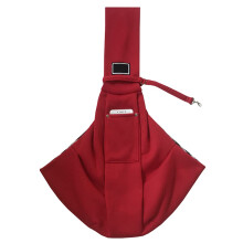 Pet Carrier Adjustable Strap, Carrying Bag, Breathable Shoulder Bag, Front Pocket Red R