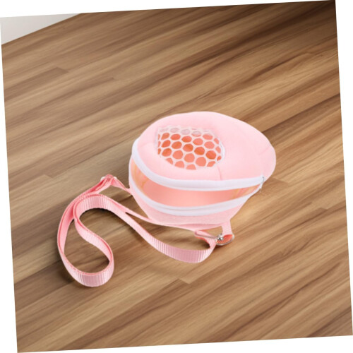 Hamster Carrier Bag with Breathable Adjustable Strap for Small Pets Pink 2