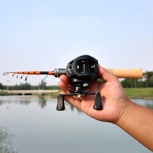 Portable Telescopic Casting Spinner Fishing Rods Carbon Fiber Construction Travel Lure Rod Sea Rock Fishing Rods