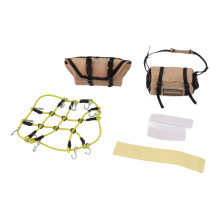 RC 1/18 TRX4M Borsa da Tetto con Rete Decorativa Gialla per Modelli Traxxas