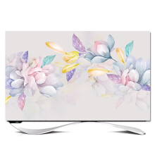 Floral Waterproof TV Dust Cover and Screen Protector for 3280 Inch Flat or Curved TVs 70in B