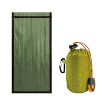 Bivvy Bag Aluminum Film Survival Sleeping Bag Warm Tube Tent Green Watertight Blanket