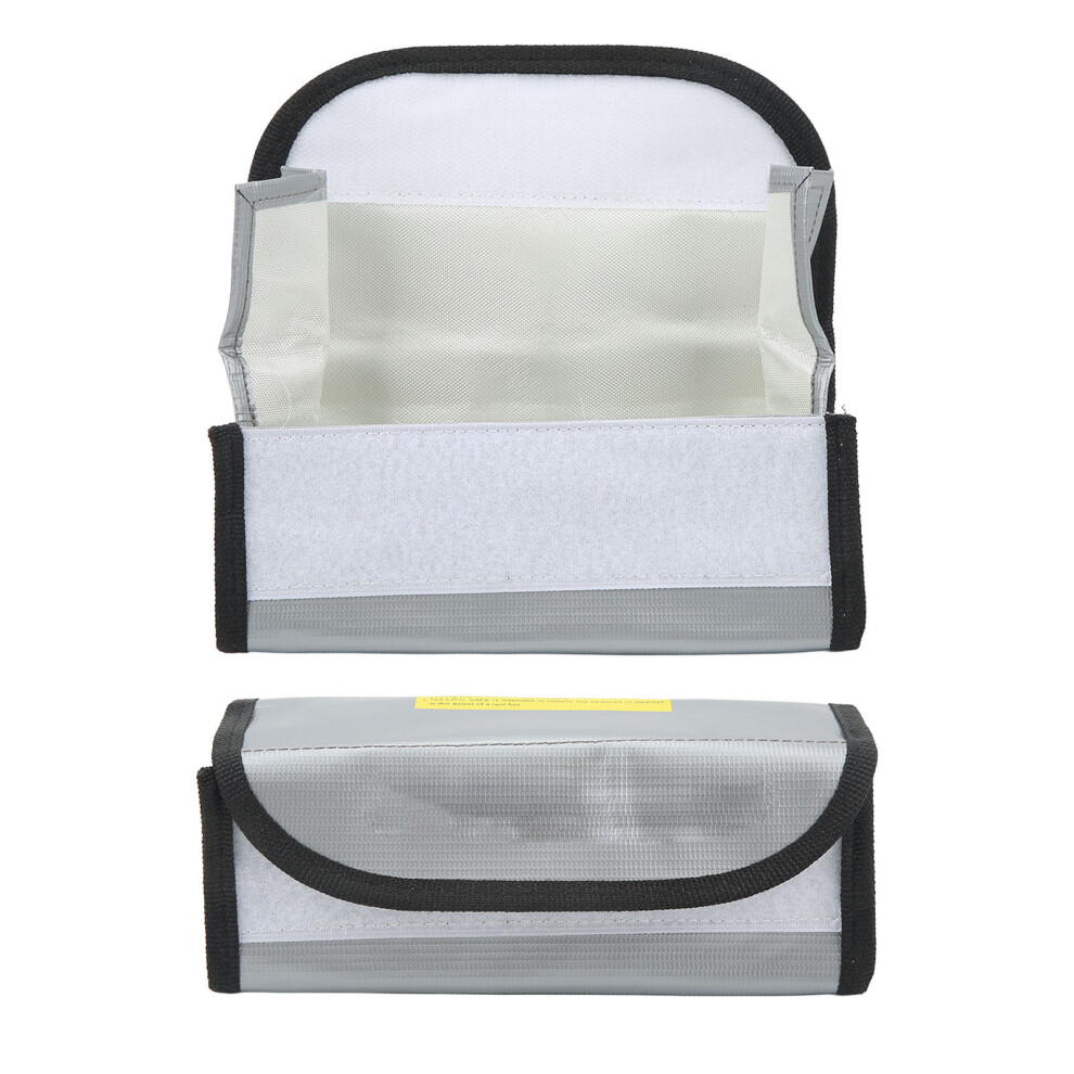 3Pcs Lipo Battery Safe Bag Fireproof, Explosionproof, Pvc Fiber Storage Charging Bag 8211373719754