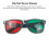 Red Green Clip-On Glasses for Amblyopia Visual Training Resin Adjustable 5