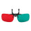 Red Green Clip-On Glasses for Amblyopia Visual Training Resin Adjustable 3
