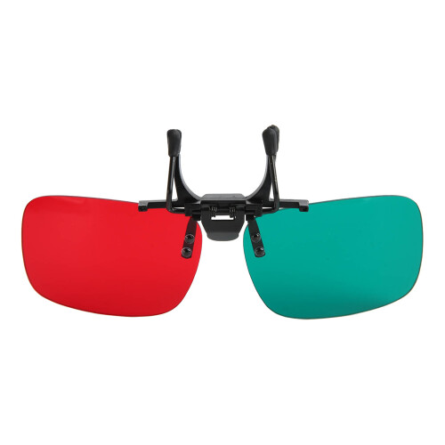 Red Green Clip-On Glasses for Amblyopia Visual Training Resin Adjustable 2