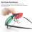 Red Green Clip-On Glasses for Amblyopia Visual Training Resin Adjustable 9