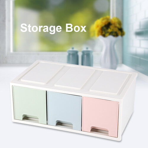 Stackable Multiple Drawer Sets, Non-Toxic Odorless Plastic Storage Containers for Desk Vanity Organizer, Practical Reasonable Size Versatile Storage 2