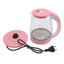 Electric Kettle with Fast Boil Technology, Auto Shut-Off Safety Feature, 1800W Rapid Heating Borosilicate Glass Water Boiler, Cool Touch Handle