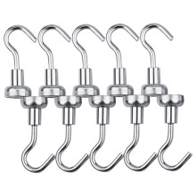 Crochets magnétiques puissants offrant des solutions de rangement polyvalentes pour l'intérieur. Ces crochets magnétiques de petite taille sont