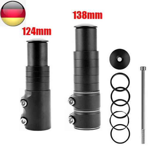 Fork Stem Extender for MTB, Solid Secure Durable Aluminium Alloy, Comfortable Operation for Flexible Handling, Lightweight Design