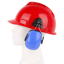 Helmgehörschutz mit 27dB Lärmschutz, verstellbar, blau