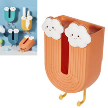 Wandtaschenhalter mit Haken, orange Kunststoff, 130g