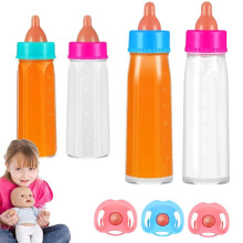 Toddler Doll Bottles Pacifier Set, Magic Disappearing Milk, Pretend Play Toy