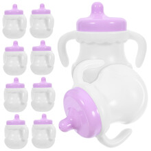 10pcs Baby Bottle Small Drinking Bottle Pretend Play Model Baby Doll Bottles for Girls Baby Doll Bottles Kids Toy Plastic