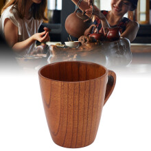 Handgemachte Holz-Teetasse 250ml Umweltfreundlicher Trinkbecher aus Massivholz
